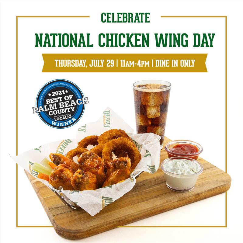 Deals for National Chicken Wing and Lasagna Day in South Florida